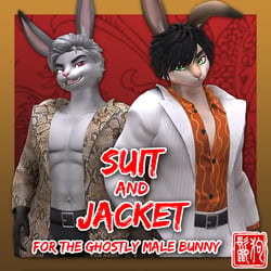 DLC - Ghostly Male Bunny Suit and Jacket (VRChat Asset)