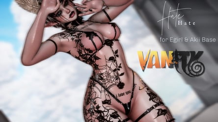 HATE - FREE Texture For Akii & Egirl Bases