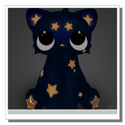 Starry kitty plushie