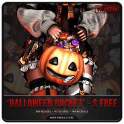 'Halloween Bucket' - SERVER FREE | VRChat Asset