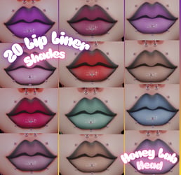 20 Lip Liner Shades - Honey Lab Head