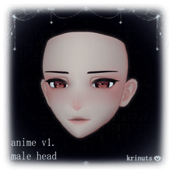 Anime v1. Male Head
