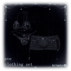 eve.ning rain Bikini Shorts Set