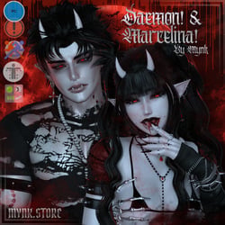 Marcelina! & Daemon! (PC)(VRCFT)(BUNDLE)(VAMPIRES)