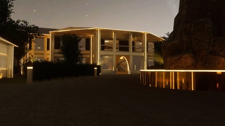 The Cascade Estate (Unfurnished) Build Your Own Luxury VRChat Venue (Quest Compatible)