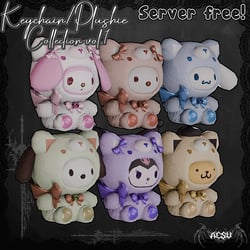 Server Free! Keychain/Plushie Collection vol.1