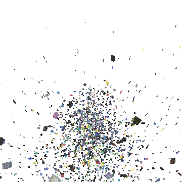 A particle logo reveal built in Apple Motion