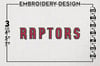 NBA Raptors Writing Logo Embroidery Files, NBA Toronto Raptors Team ...