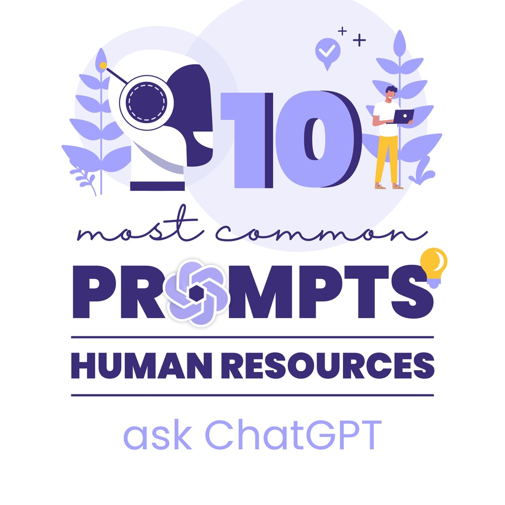 top 10 most common prompts human resources ask ChatGPT