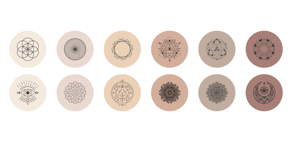 Sacred Geometry Instagram Highlight Covers
