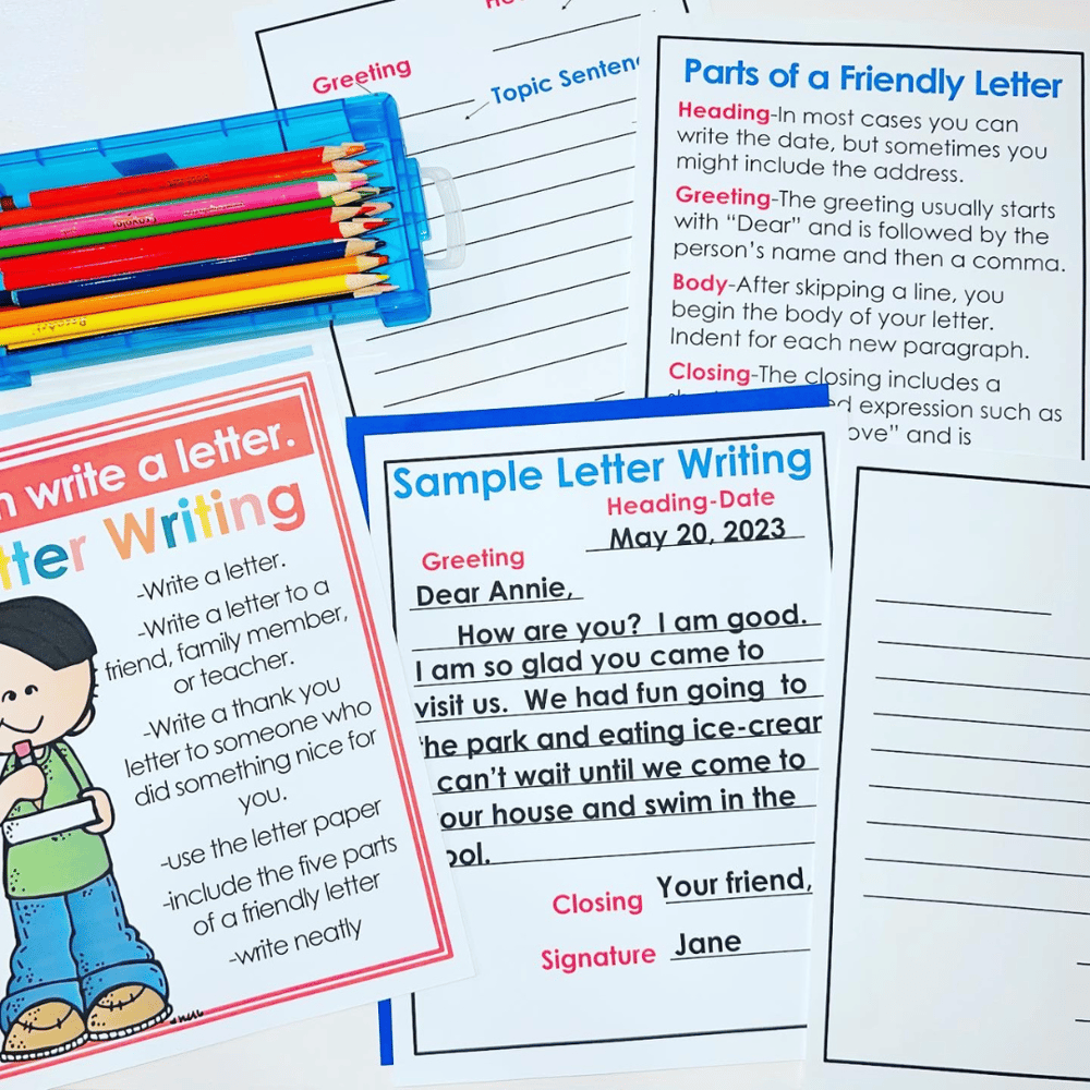 letter writing center