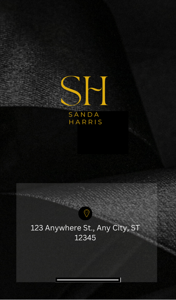 Minimalist Simple Monogram Vertical Business Card