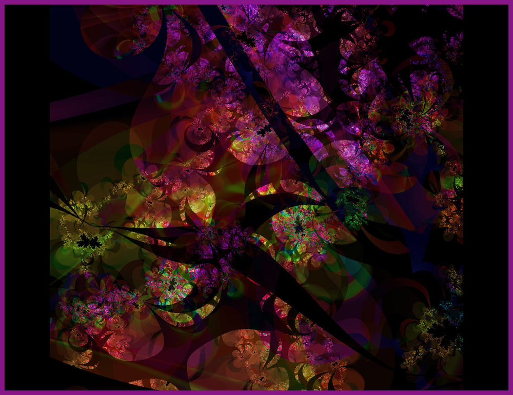 The Evening Garden Walk: Digital Art by Shawn Michel de Montaigne