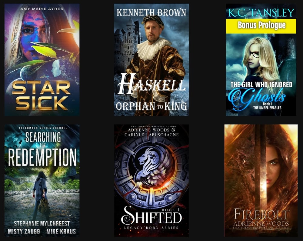Star Sick, Haskell, Ghosts, Searching for Redemption, Shifted, or Firebolt