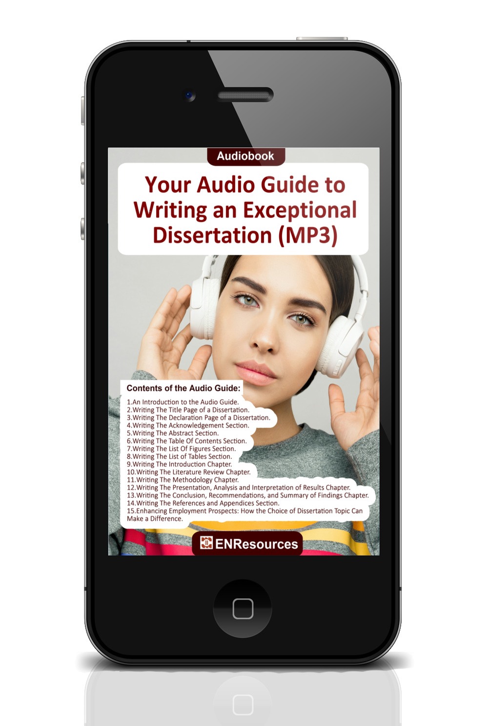 Looking to write an exceptional dissertation? Our audiobook, "Your Audio Guide to Writing an Exceptional Dissertation," covers everything from writing the title page to enhancing employment prospects through choice of dissertation topic. Explore each step: writing the declaration page, acknowledgement, abstract, table of contents, list of figures, list of tables, introduction chapter, literature review chapter, methodology chapter, presentation, analysis and interpretation of results chapter, conclusion, recommendations, summary of findings chapter, and references and appendices section. Kick-start your academic success today!