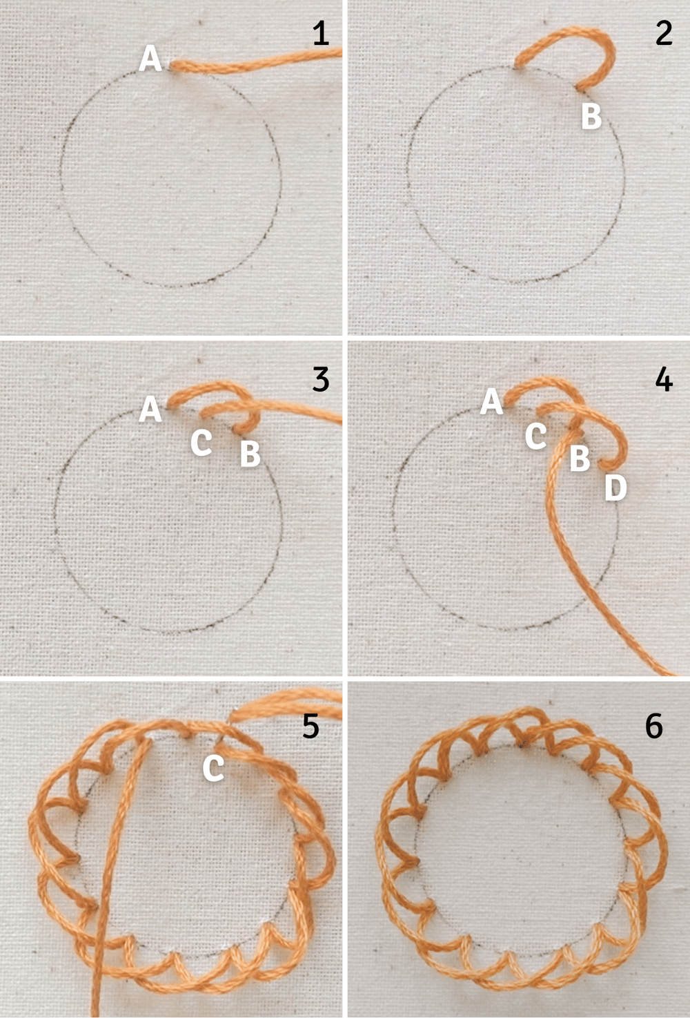how to looped blanker stitch embroidery