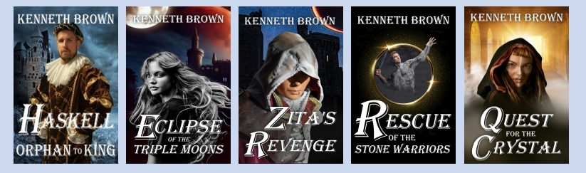 Five YA Fantasy Books by Kenneth Brown