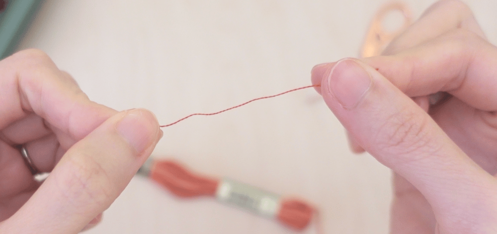 How to Separate a Six-Strand Embroidery Floss