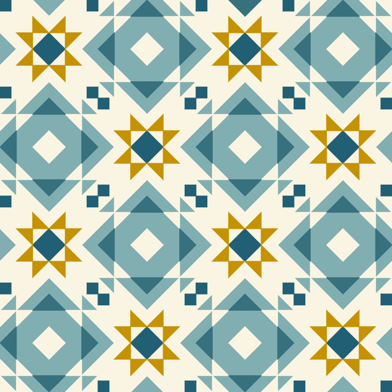 Interlaced Stars quilt pattern confident beginner quilt patterns - modern star patchwork quilt