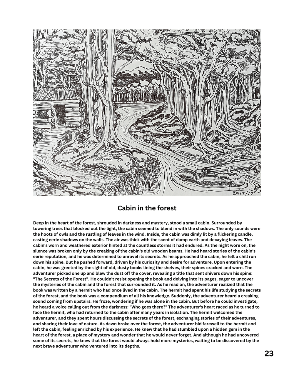 Colouring book sample page from Koru Kiwi Arts New EBook
