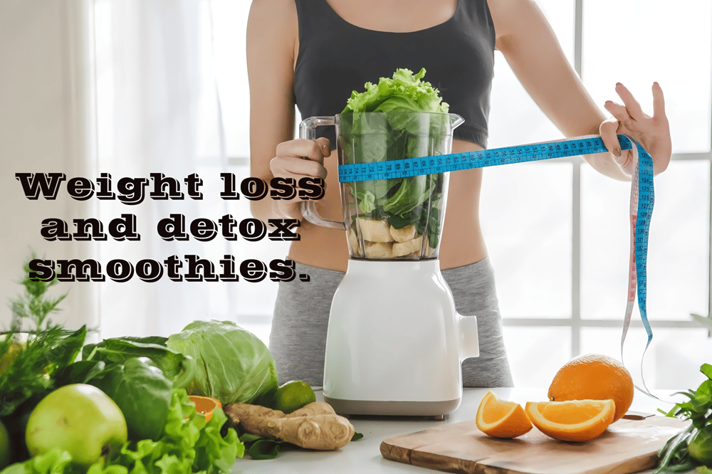 woman making green smoothie