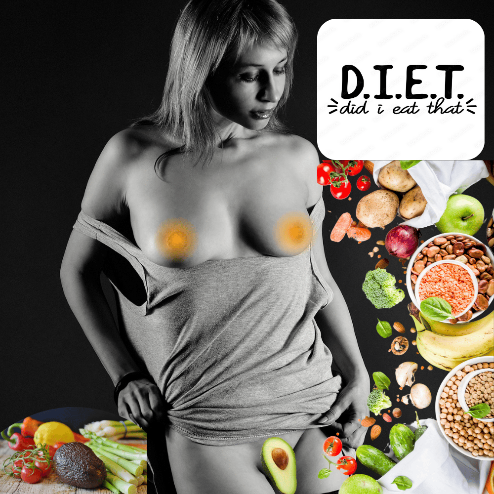 Almost naked young beautiful woman with blond hair on a black background