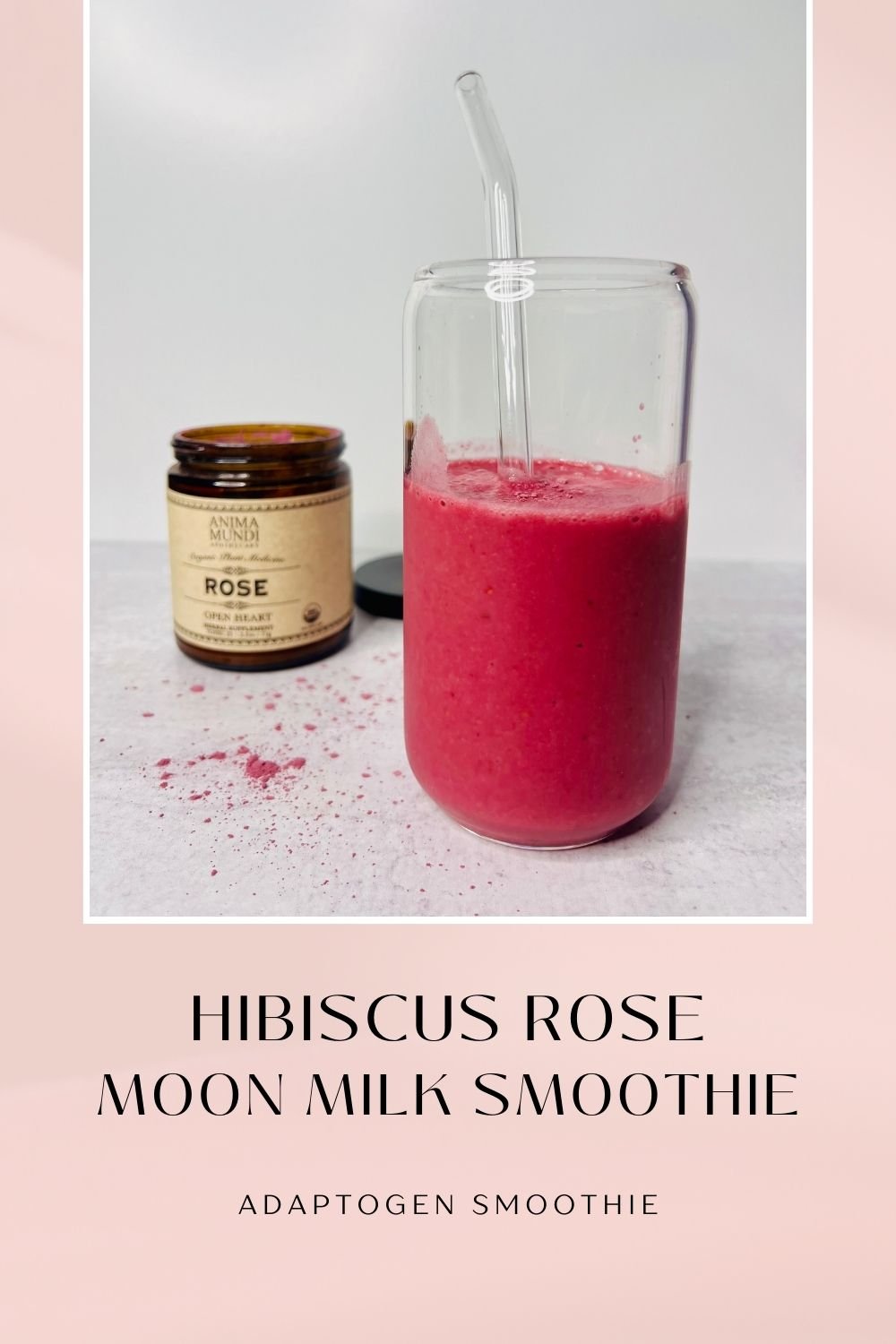 Hibiscus rose latte