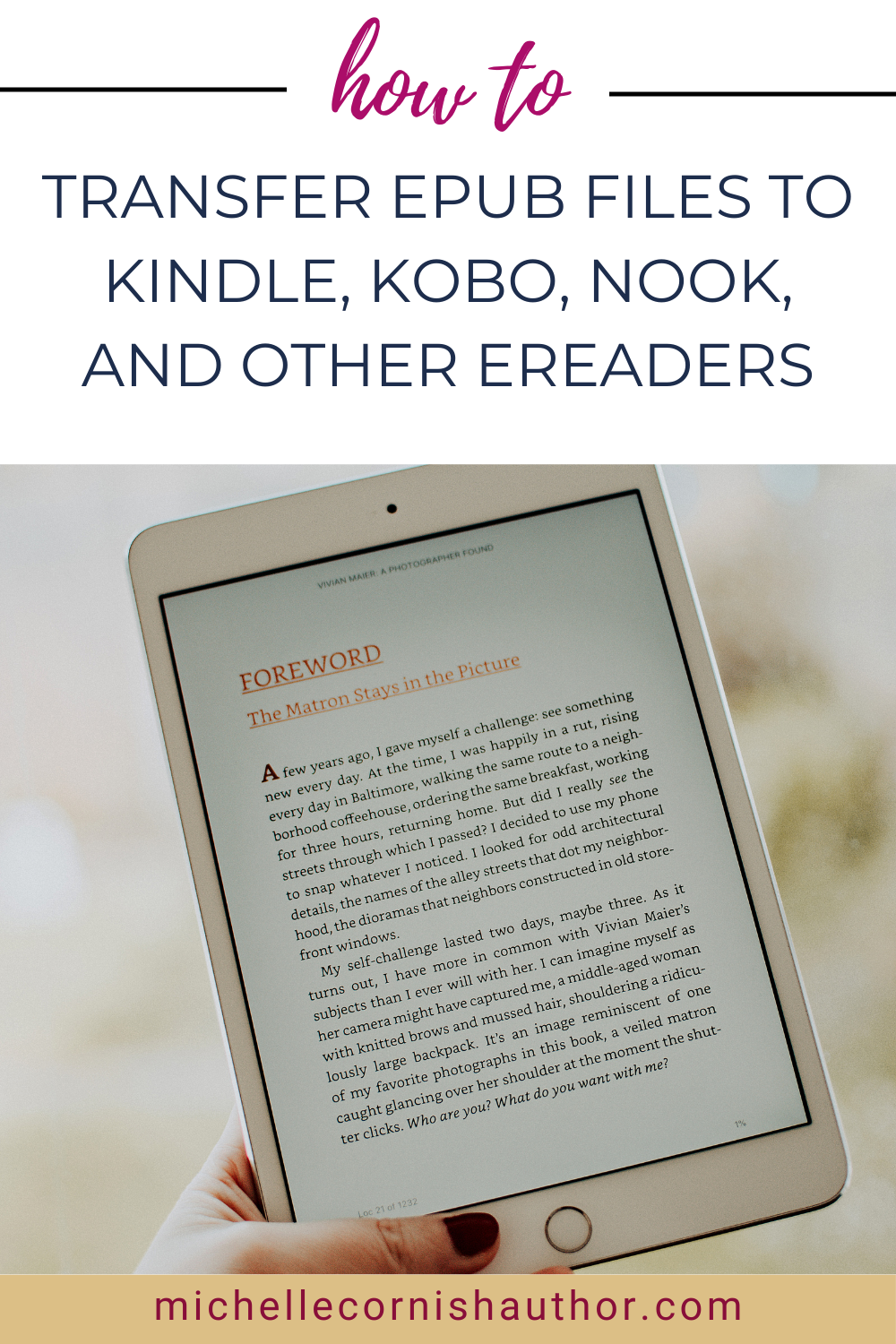 How to transfer epub files to your ereader