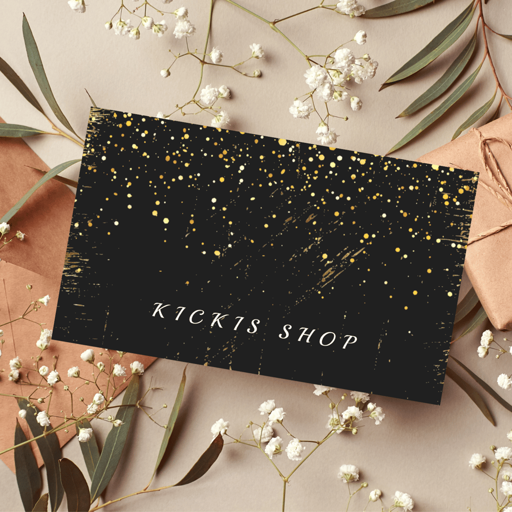 Gold And Black Elegant Business Card