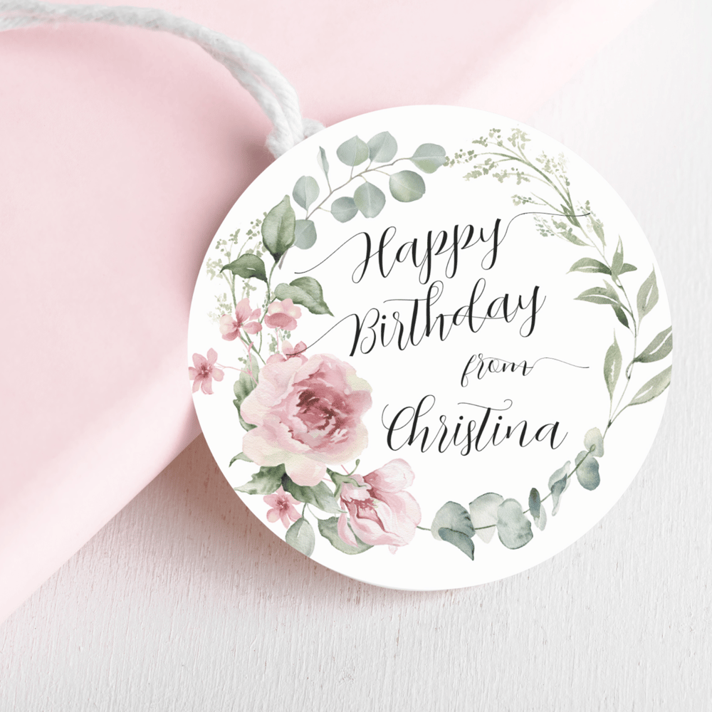 Happy Birthday Roses Sticker - Kickis Shop