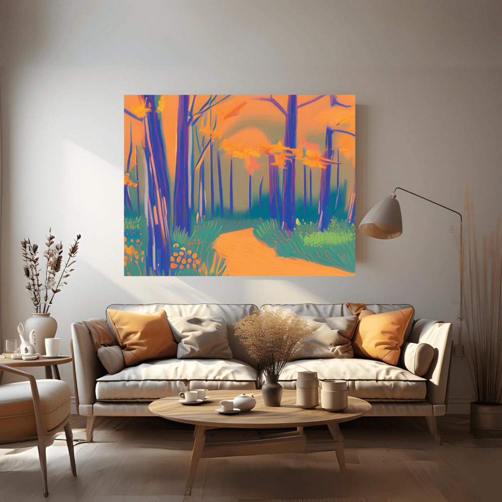 Colorful Nature Stretched Canvas Print - Kickis Shop Zazzle