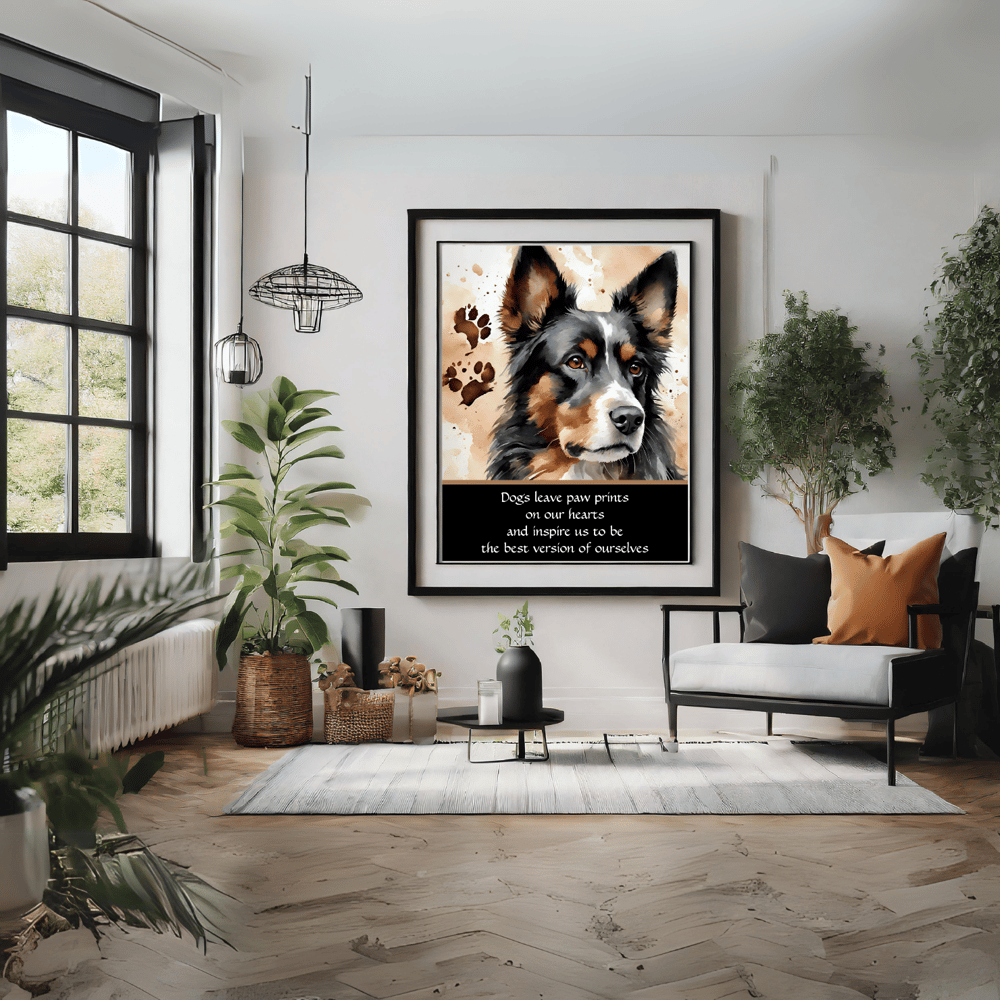 Cute Dog Watercolor Poster - Kickis Shop Zazzle
