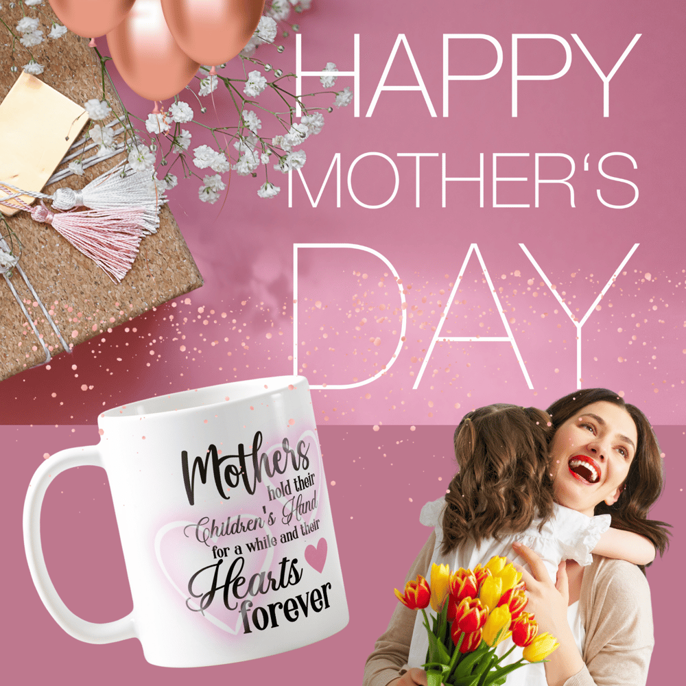 Mothers Hold Their Children´s Hearts Forever Mug - Kickis Shop Zazzle