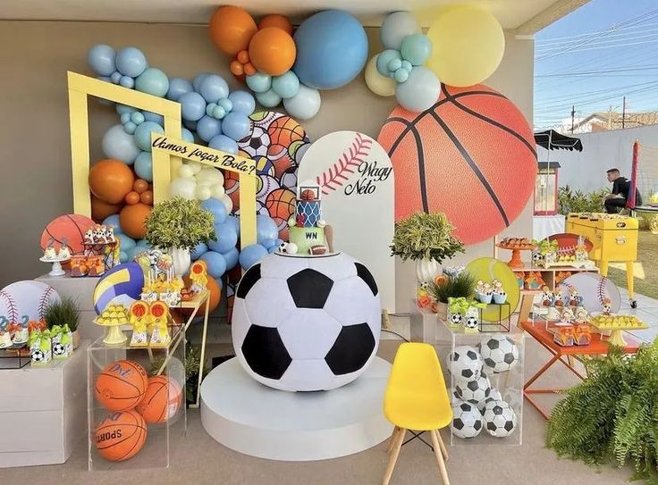 Sports birthday party