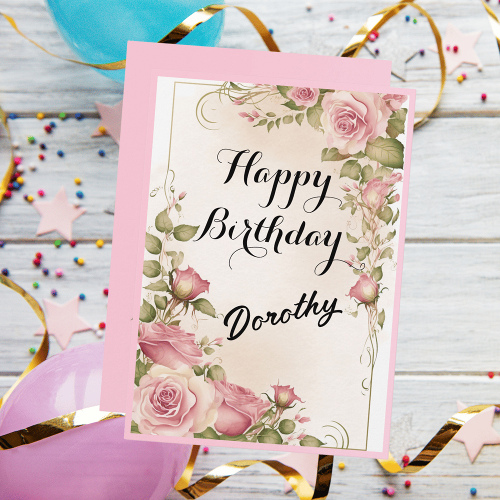 Happy Birthday Romantic Invitation - Kickis Shop zazzle