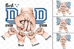BUNDLE BEST DAD EVER 1 TO 4 CHILDREN PNG - Creative Fabrica
