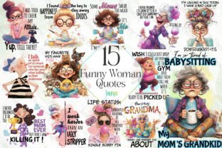 FUNNY WOMAN QUOTES SUBLIMATION BUNDLE - Creative Fabrica