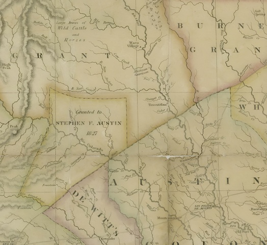 Map of Texas with Parts of Adjoining States 1836.