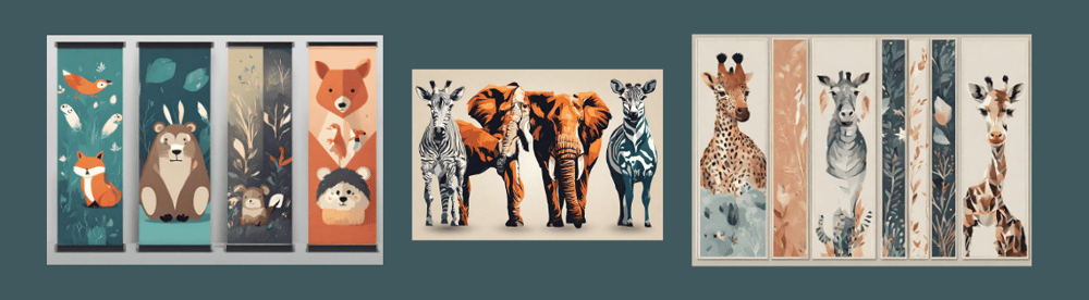 Animal Wall Art Graphic Designs Collection - Kickis Shop Zazzle