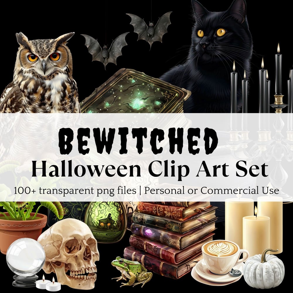 halloween clip art set