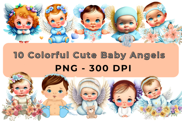 Colorful Cute Baby Angels Kickis Shop