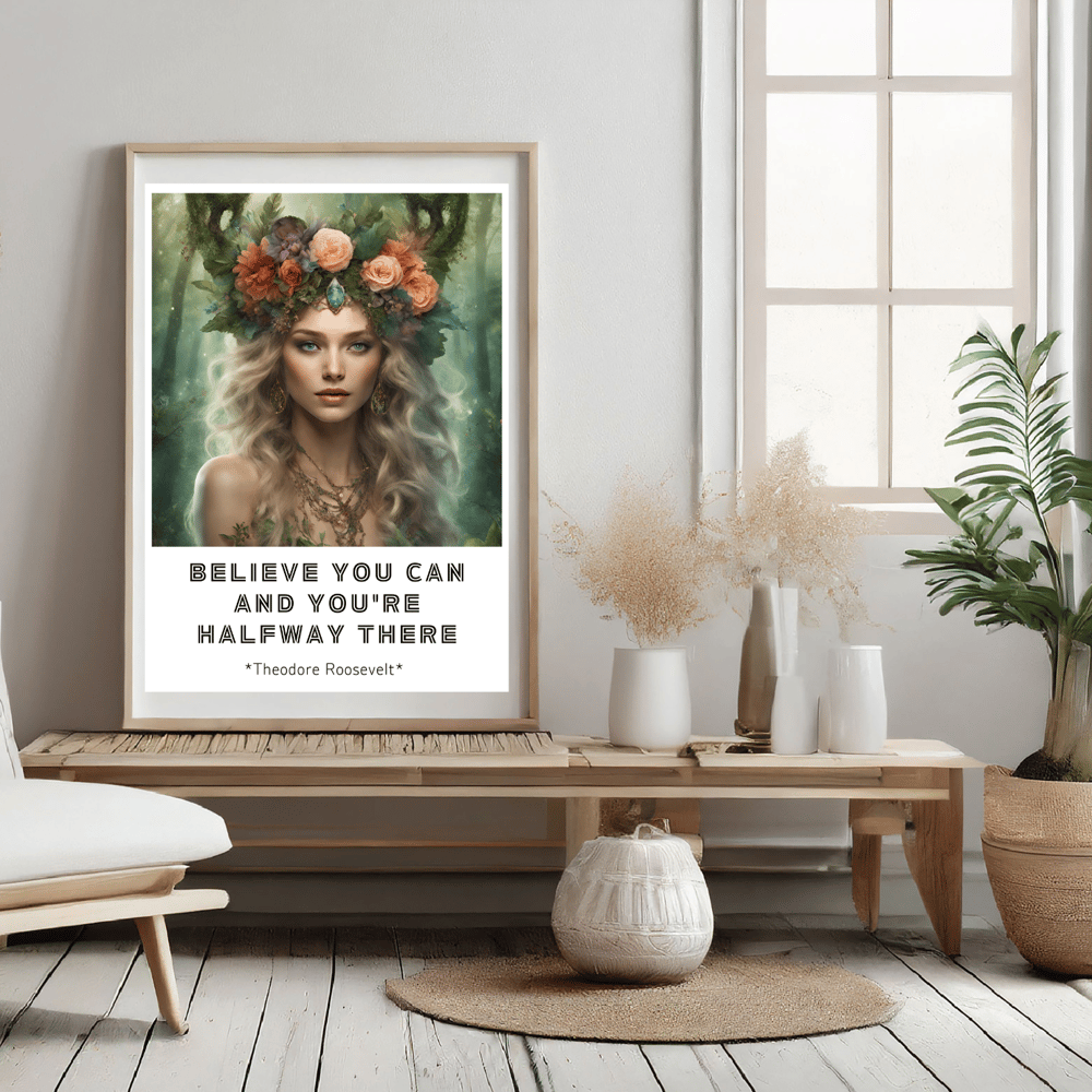 Believe You Can Motivational Quote Poster - Kickis Shop Zazzle