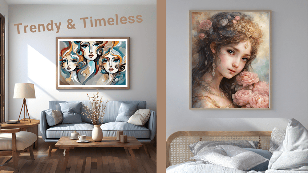Trendy and Timeless: Discover the Latest Modern Wall Art Graphic Designs - Kickis Shop Blogpost