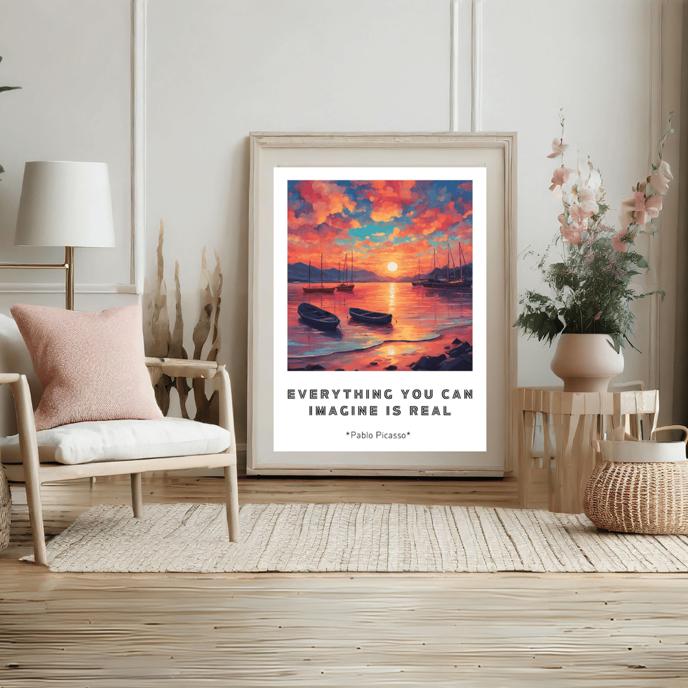 Motivational Wisdom Imagine Is Real Poster - Kickis Shop Zazzle