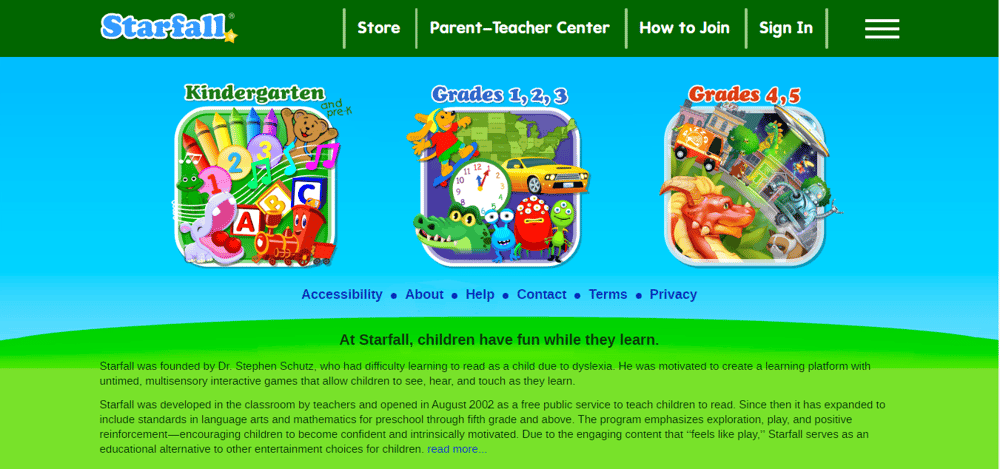 Top 5 Educational Websites for Pre-Kindergarten and Kindergarten Teachers