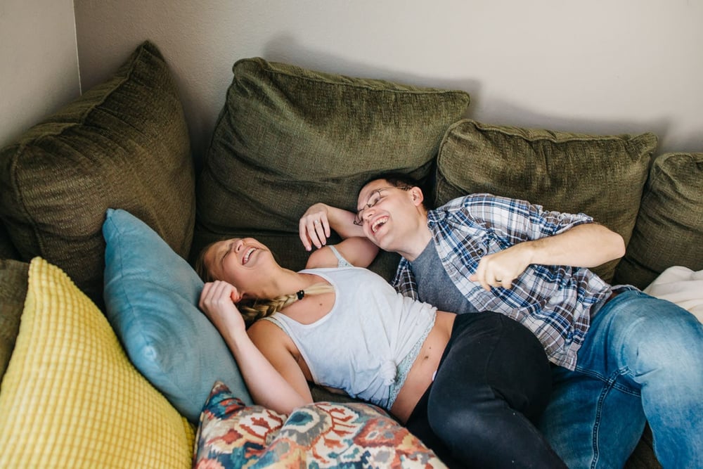 a couple enjoying their weekend