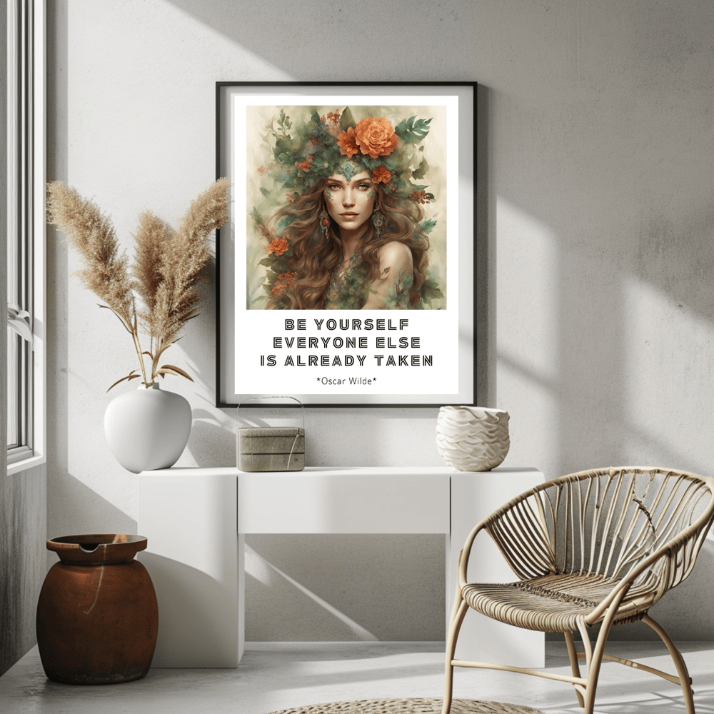 Be Yourself Motivational Quote Poster - Kickis Shop