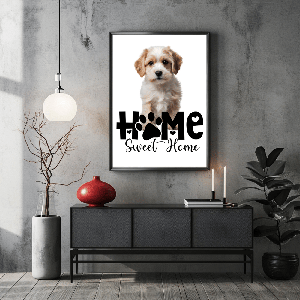 Home Sweet Home Dog Poster - Kickis shop