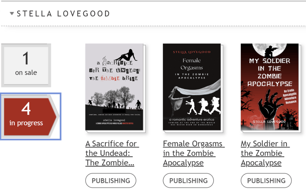 my zombie book collection