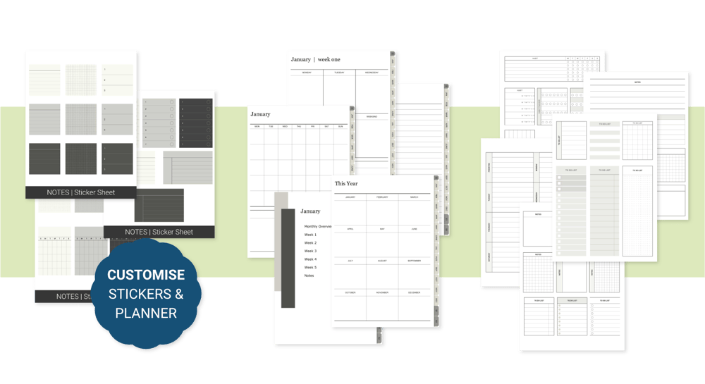 Affinity Publisher Templates - pages and stickers